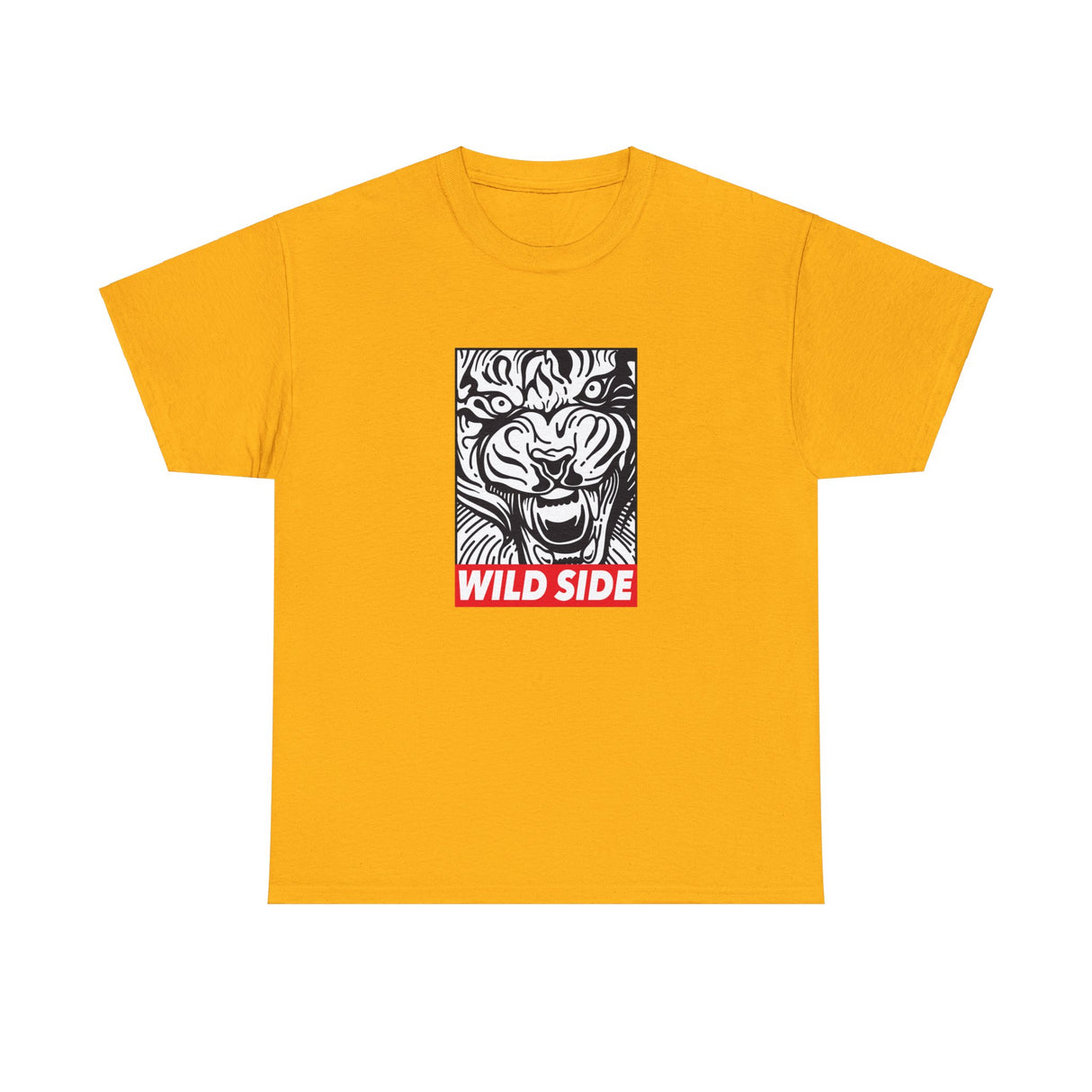 Wild Side Tiger Graphic Tee Shirt