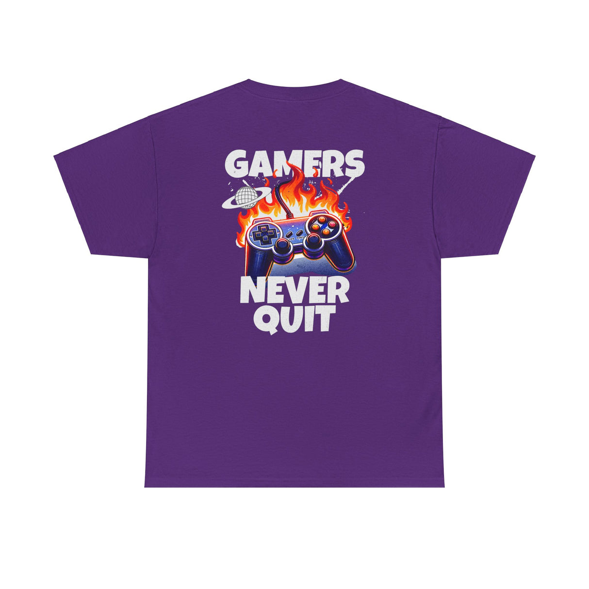 Gamers Never Quit Graphic Tee Shirt