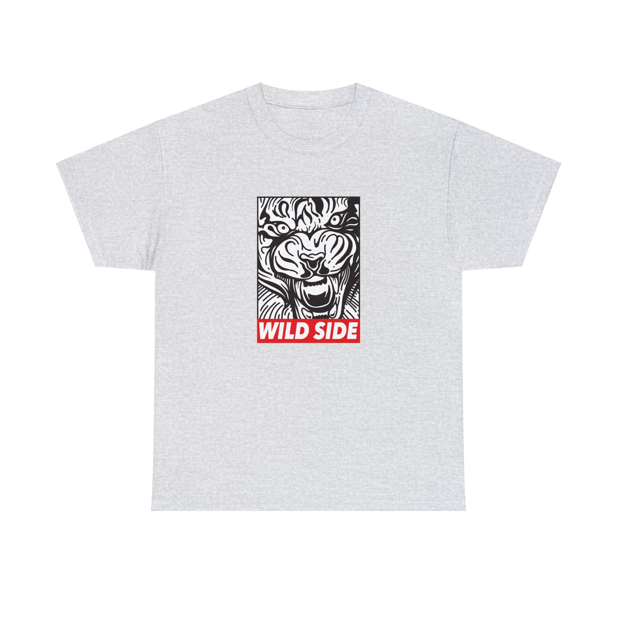 Wild Side Tiger Graphic Tee Shirt