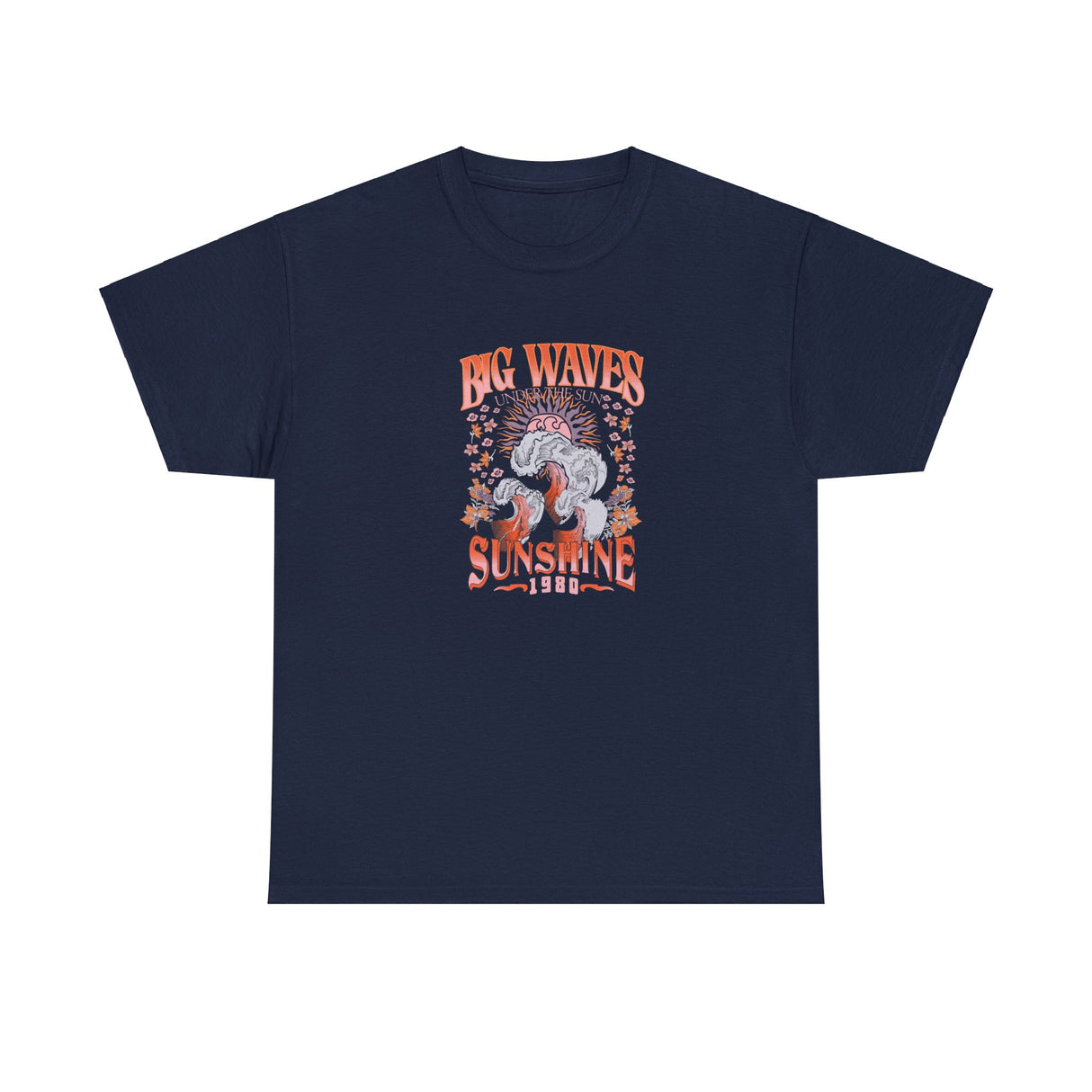 Big Waves Sunshine Graphic Tee Shirt
