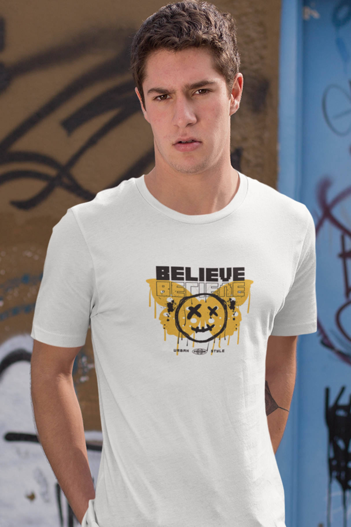 Believe Urban Style Graphic Tee Shirt