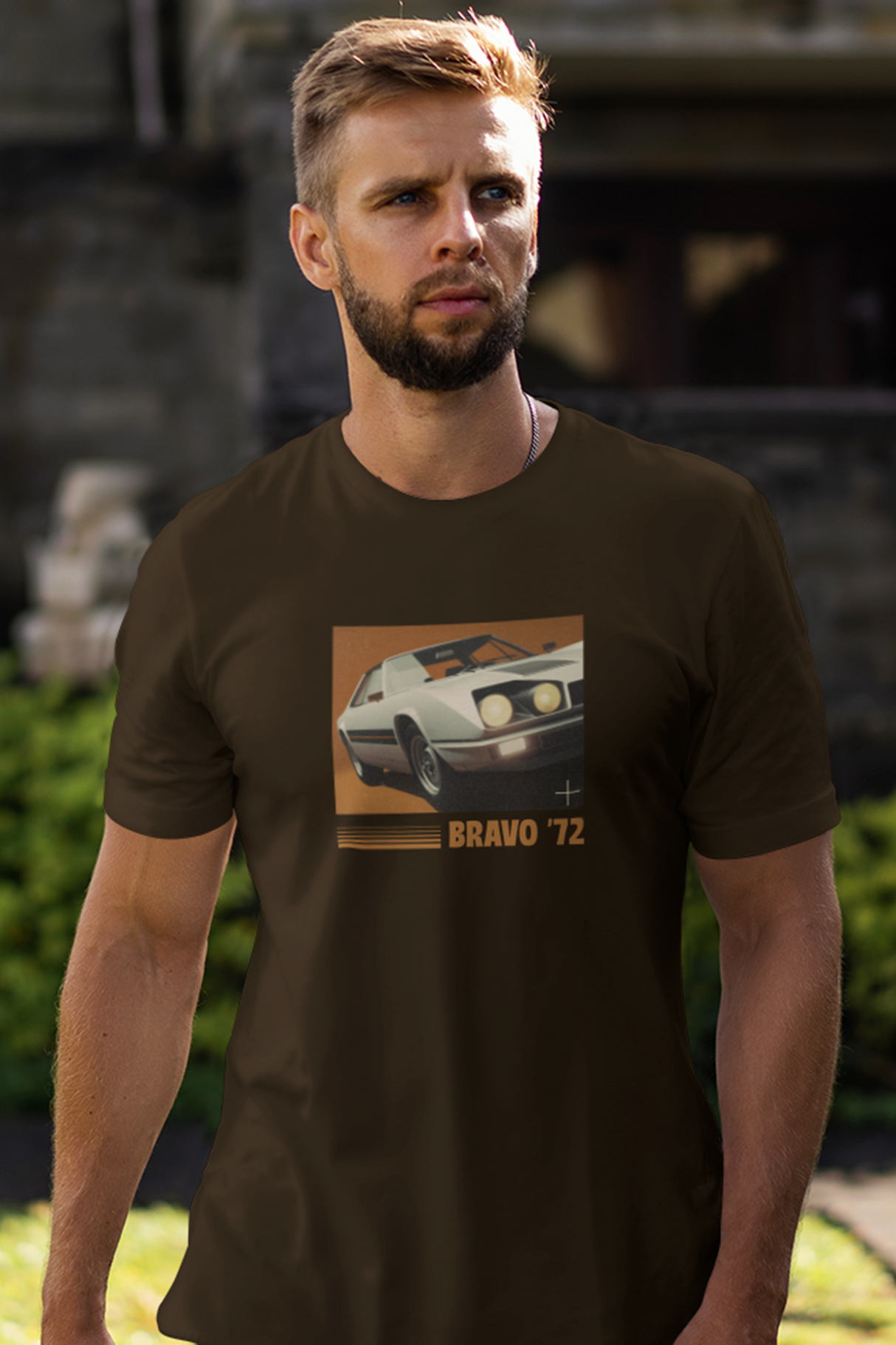 Bravo 72 Classic Car Graphic Tee Shirt