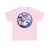 Beach More Worry Less Graphic Tee Shirt