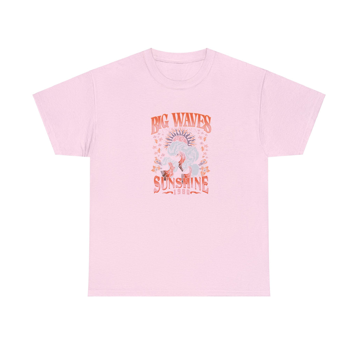 Big Waves Sunshine Graphic Tee Shirt