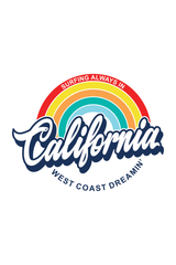 California West Coast Dreamin Graphic Tee Shirt