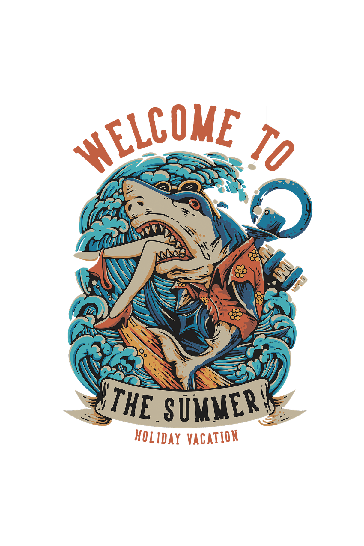 Welcome To The Summer Graphic Tee Shirt