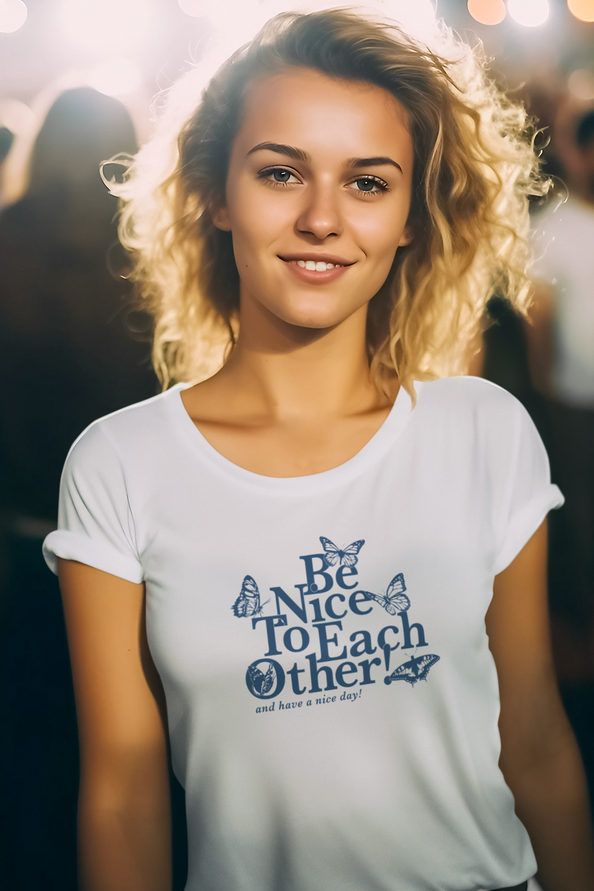 Be Nice To Each Other Graphic Tee Shirt