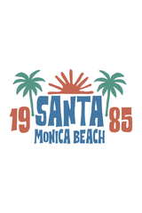 Santa Monica Beach 1985 Graphic Tee Shirt
