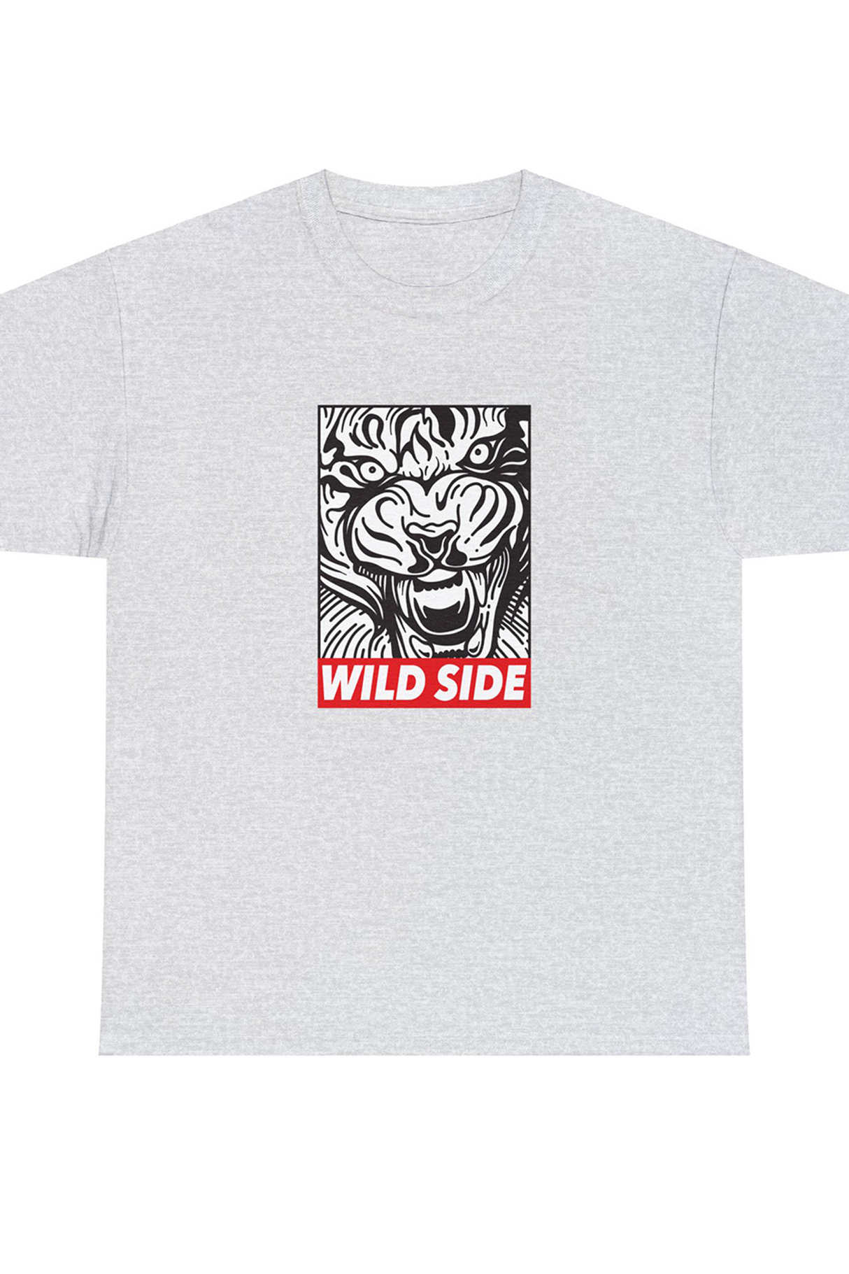 Wild Side Tiger Graphic Tee Shirt